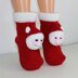 Childrens Santa Head Christmas Slippers