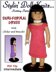 Fits American Girl. Knitting pattern, doll clothes, dress 035