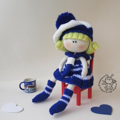 Doll sailor - knitting pattern
