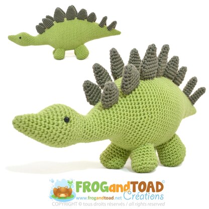 Dinosaur Stegosaurus Dino Egg - Amigurumi Crochet - FROGandTOAD Créations