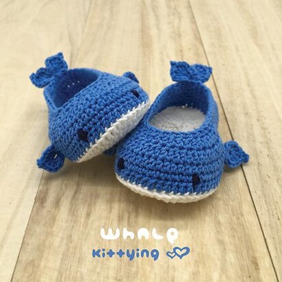 Whale Baby Booties