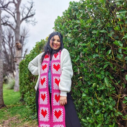 Queen of Hearts Scarf