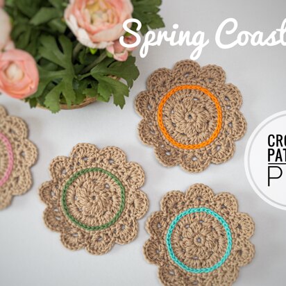 Crochet Spring Coaster