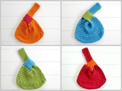 Japanese Knot Purse - KNITTING PATTERN - No.147E