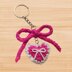 Heart & Bow Keyring Pattern PDF + Video Tutorial | Amigurumi DIY Accessory