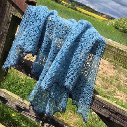 Cornflower Shawl #3