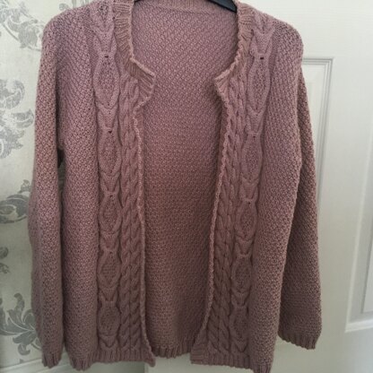 Cable cardigan