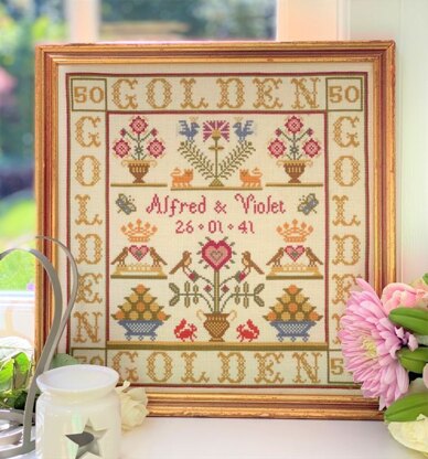 Historical Sampler Company Golden Anniversary Sampler - Downloadable PDF