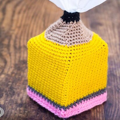 Pencil Tissue Box Cover