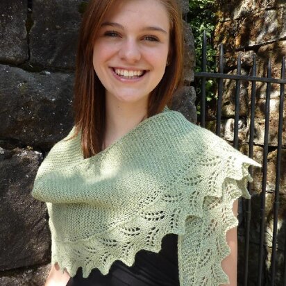 Fern Lace Shawlette - knitting pattern