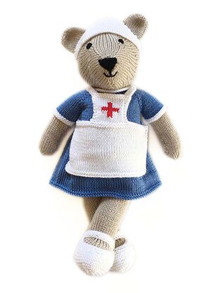 Nurse teddy bear pattern 19046