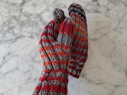 Simple Cable Mittens