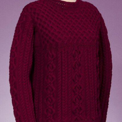 Cable and Lattice Pullover #130