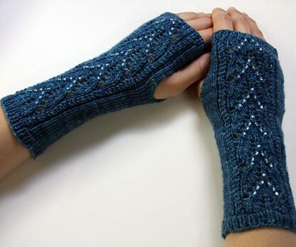 Warm Ice Fingerless Mitts