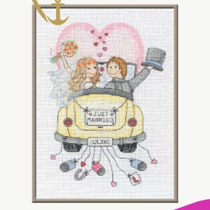 Kooler Design Studio Floral Heart Wreath - Cross Stitch Pattern