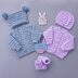 Seth baby Cardigan, Hats & Booties