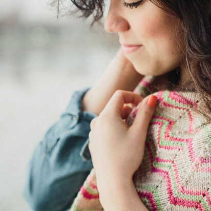 Petal Cowl in SweetGeorgia Superwash Worsted - Downloadable PDF