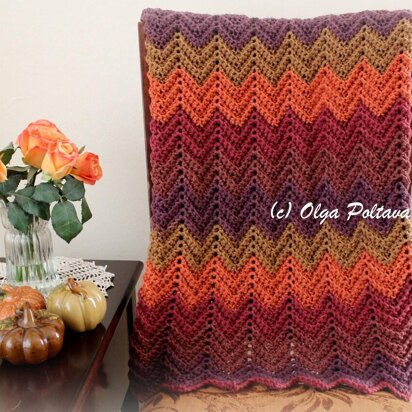 Hello Fall Ripple Lapghan