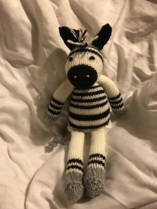 Noahs Arc - Zany Zebras in Sirdar Cotton DK