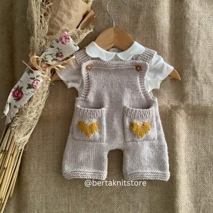 Little Heart Overalls