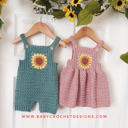 Sunflower Overalls and Dress