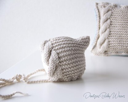 Pillow and Cable baby hat