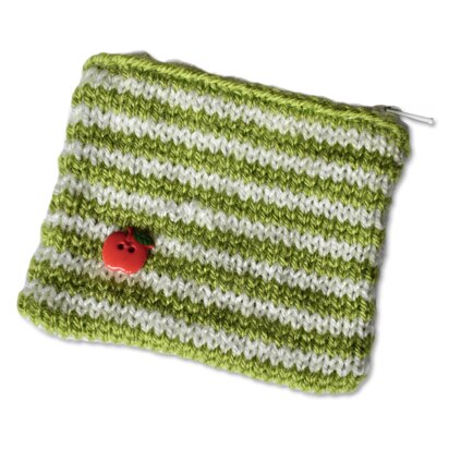 Stripy Purse - knitting pattern