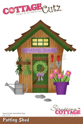 CottageCutz Dies - Potting Shed 3.4"X3.9"