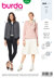 Burda Style Misses' Peplum Jacket B6334 - Paper Pattern, Size 8-18