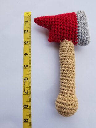 Firefighter axe baby rattle