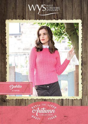 Dahlia Sweater in West Yorkshire Spinners Bluefaced Leicester Solids DK - Downloadable PDF