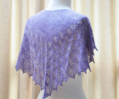 SweetGeorgia Lilac Leaves Shawl PDF