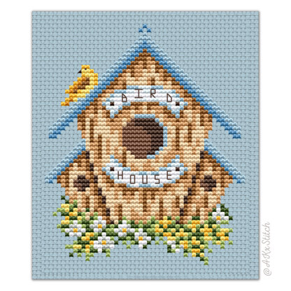 Birdhouse Sampler 02 Cross Stitch PDF Pattern