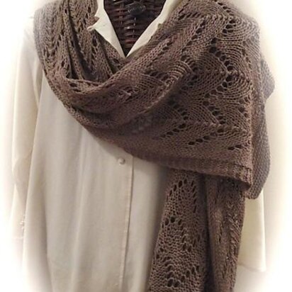 Mocha Bella Easy Knit Stole