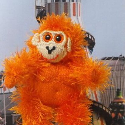 Ollie Orangutan Toy Knitting Pattern - knitting pattern