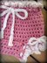 Crochet Diaper Cover - Baby Bonnet, Bloomer Soaker Set