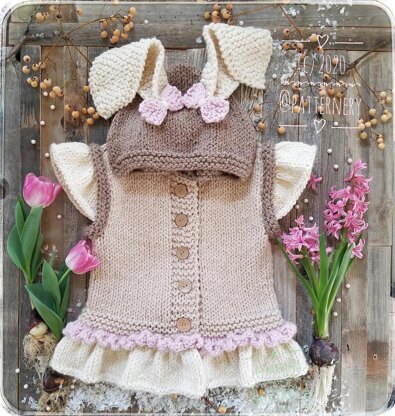 Bunny hooded vest