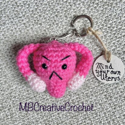 Uterus mini keychain