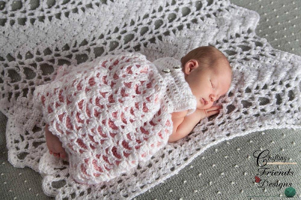 crochet blessing dress Blessed Christening Set Crochet Pattern