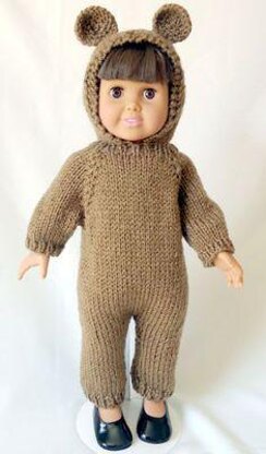Easter Bunny, Halloween Cat Costume, Knitting Patterns fit American Girl and other 18-Inch Dolls
