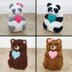 Sweetheart Panda & Teddy Bear Pudgy Pal