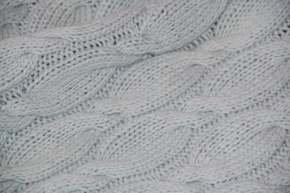Double Cable Baby Blanket