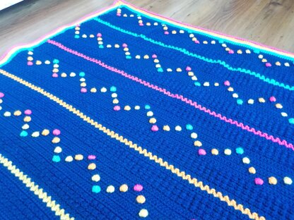 Ziggy Dot Blanket UK crochet terms