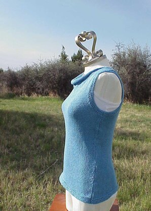 Drapey Cowl Neck Tank Top