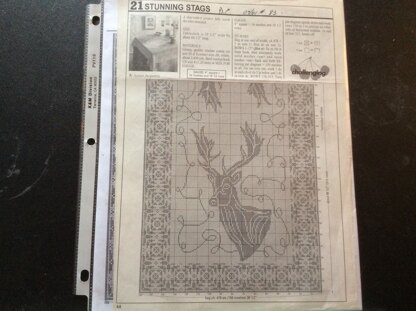 Pattern for Stunning Stags tablecloth
