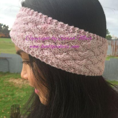 Braided Pink Headband