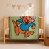 Little Roo Blanket Throw C2C CROCHET PATTERN 90x90 Square Kanga Graphgan