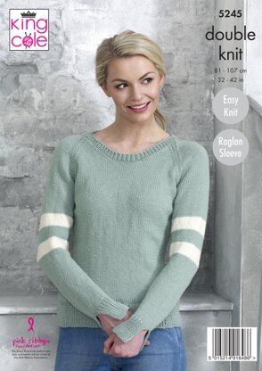 Sweaters in King Cole Luxury Merino DK - 5245 - Downloadable PDF