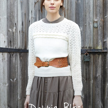 Cora - Jumper Knitting Pattern for Women in Debbie Bliss Rialto 4 ply - Downloadable PDF