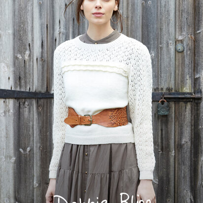 Cora - Sweater Knitting Pattern in Debbie Bliss Rialto 4 ply - Downloadable PDF